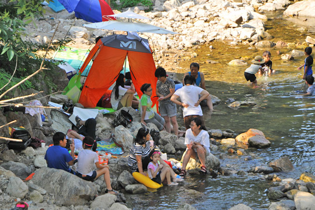 고기리계곡 전경