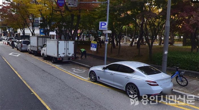 기흥구 구갈동에 자리한 노상주차장(카카오톡 맵 캡쳐)